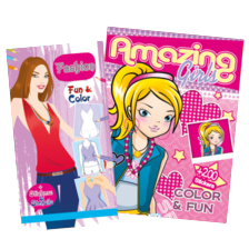 Fun color stickerboek of ringband